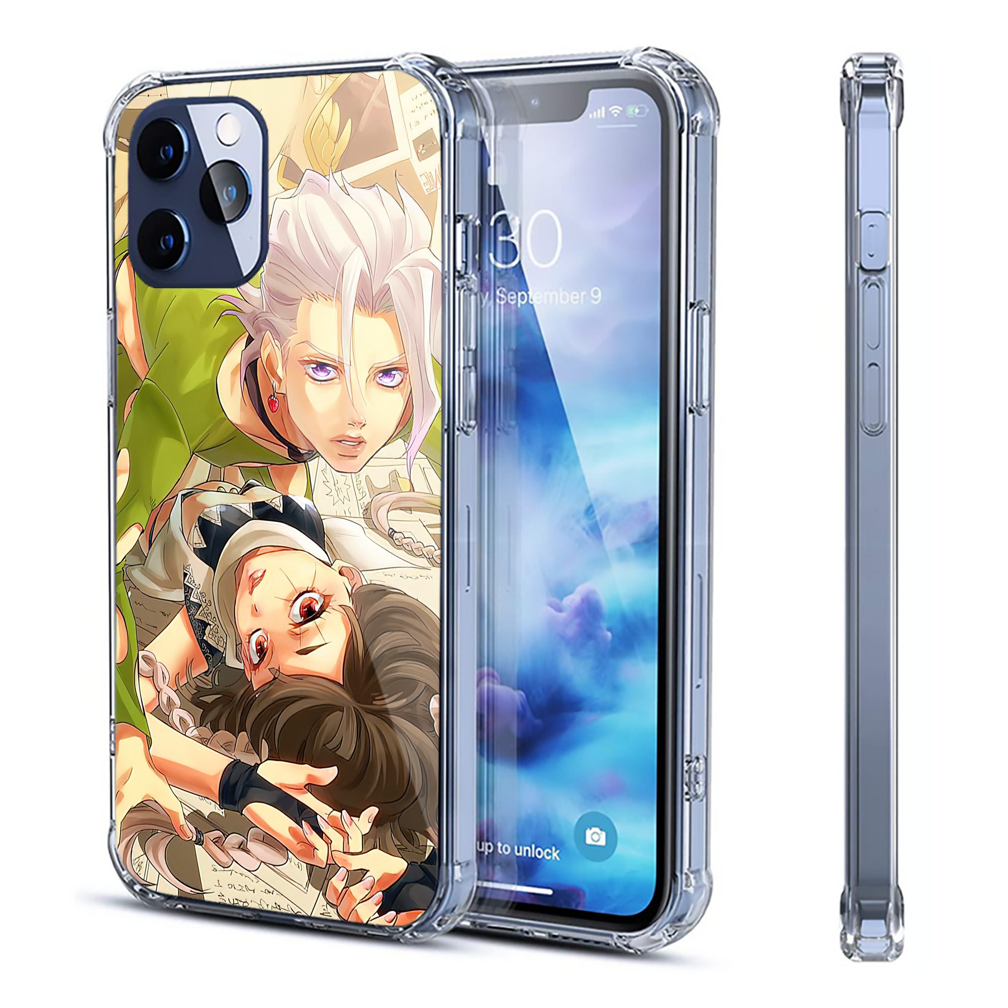 （画像用） ジョジョの奇妙な冒険 JoJo's Bizarre Adventure 【iPhone 12シリーズ対応】透明スマホケース（クリアソフトケース）